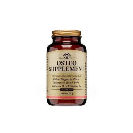 Solgar Osteo Supplement, Vitamine minerale, 120 fiole, cu Calciu, Magneziu, Zinc