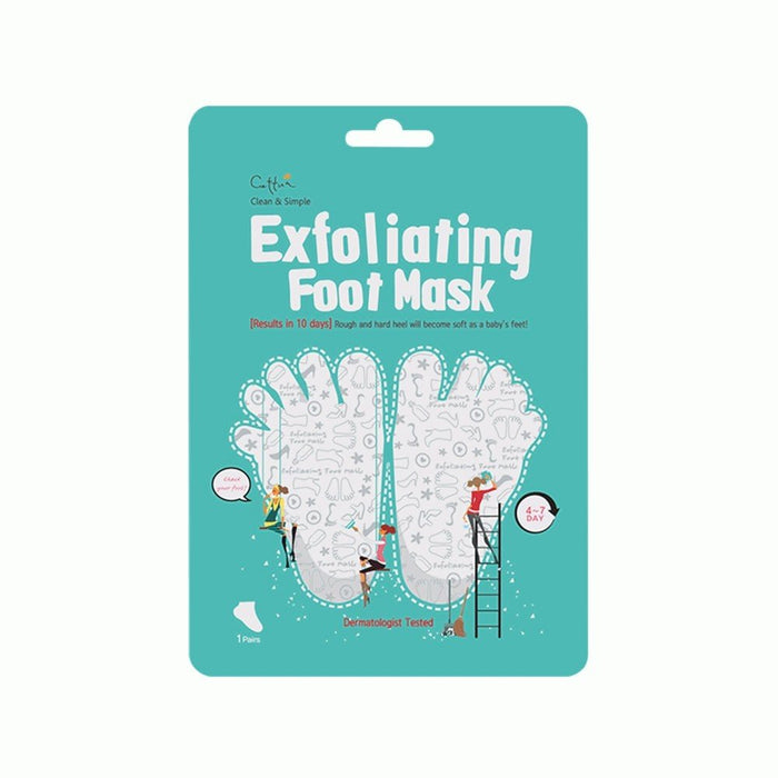 Mască exfoliantă pentru picioare Cettua, tip foaie, 2 buc