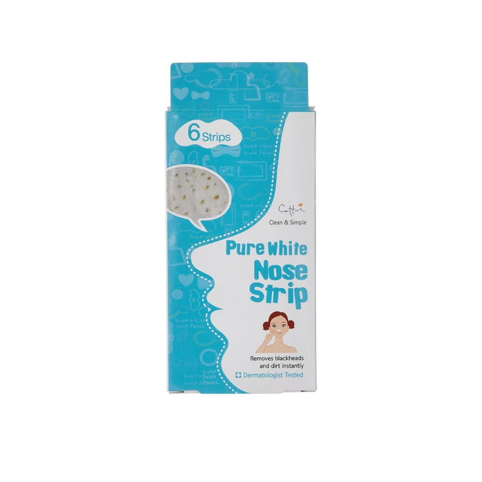 Benzi pentru nas Cettua Pure White, curățare și exfoliere, 6 buc