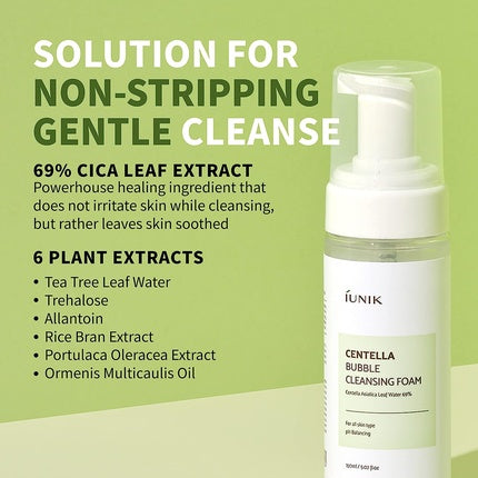 Spumă Curățare, iUNIK, Centella, 150ml