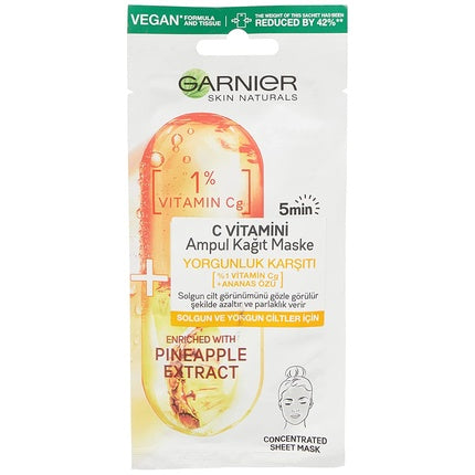 Masca Fata Anti-Oboseala Garnier Vitamin C, 35g
