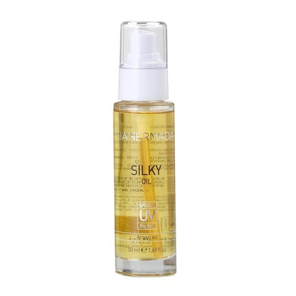 Ser păr Viahermada Silky Oil Anti-Frizz cu Ulei de Argan, 50ml