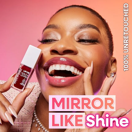 Wet 'N' Wild Tinted Lip Oil, Nourishing Non-Sticky Red Lip Gloss Powered By 7, 30 g