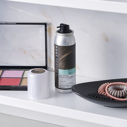 Spray de acoperire pentru rădăcini ROOT PERFECT, Dark Brown, 75 ml