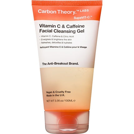 Gel de Curățare Față, Carbon Theory, Vitamin C și Cofeina, 100 ml