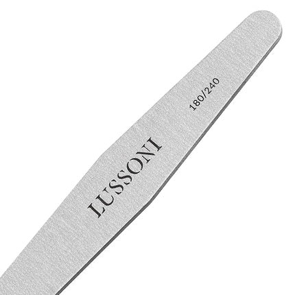 Pilă unghii, Tb Tools For Beauty Lussoni, trapezoidală, gri