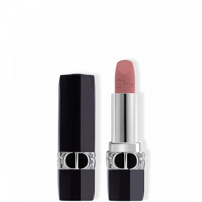 Ruj cremos Christian Dior Couture Colour, efect catifelat, nuanța 100 Aspect nud, reîncărcabil, 3.5 g