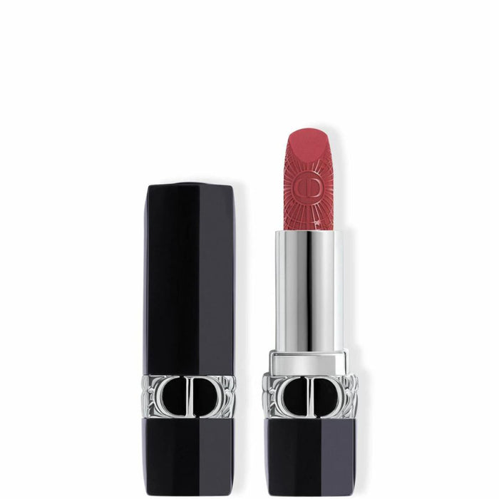 Ruj cremos Christian Dior Dior Rouge, finisaj satinat, nuanța 674 Catifea de Trandafir la Miezul Nopții, 3,5 g