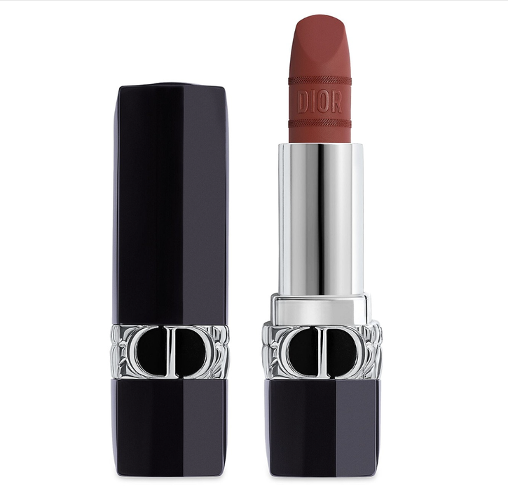 Ruj cremos Christian Dior Dior Rouge, finisaj satin-mat, nuanța Burgund moale, 3,5 g