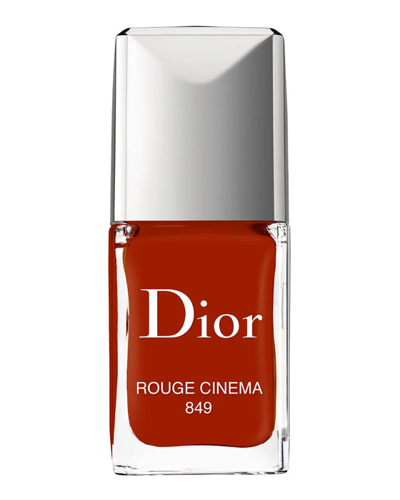 Lac de unghii Christian Dior Vernis, efect de gel, nuanța 849 Cinema Rouge, 10 ml
