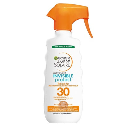 Spray protecție solară Garnier Ambre Solaire Invisible Protect Bronze SPF 30, 300ml
