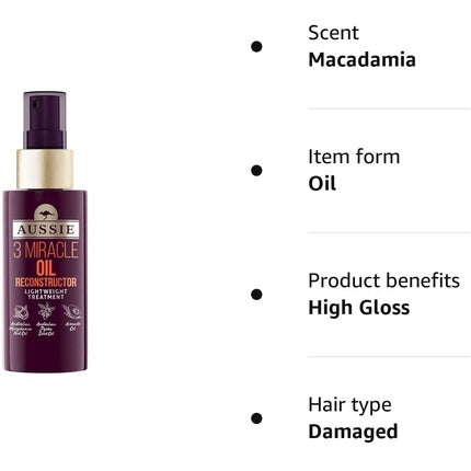 Ulei par, Aussie, 3 Miracle Oil Reconstructor, 100ml