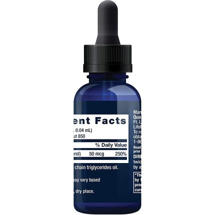 Vitamina lichida, Life Extension, D3, flacon albastru