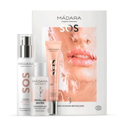 Set Cosmetice SOS Hydra, Mádara, 3 produse, ambalaj alb