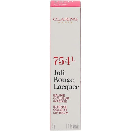 Balsam buze colorat Clarins Joli Rouge Lacquer 754 L Deep Red