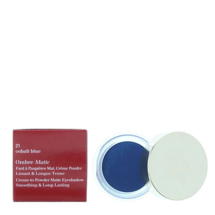 Fard de ochi cremos Clarins Ombre Matte, nuanța 21 Albastru de cobalt, 7 g