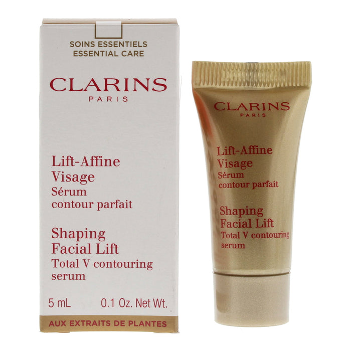 Ser facial Clarins Lift-Affine Visage Shaping Facial Lift, cu acid hialuronic, efect de conturare, 5 ml