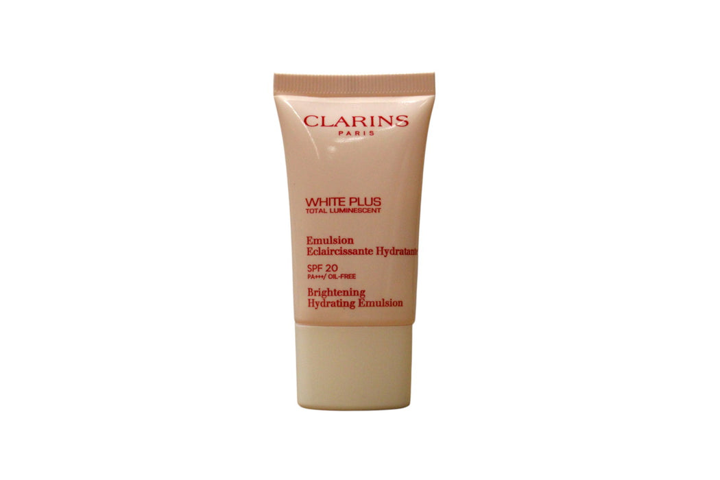 Emulsie de față Clarins White Plus Total Luminescent, iluminatoare, de zi, SPF 20, 15 ml