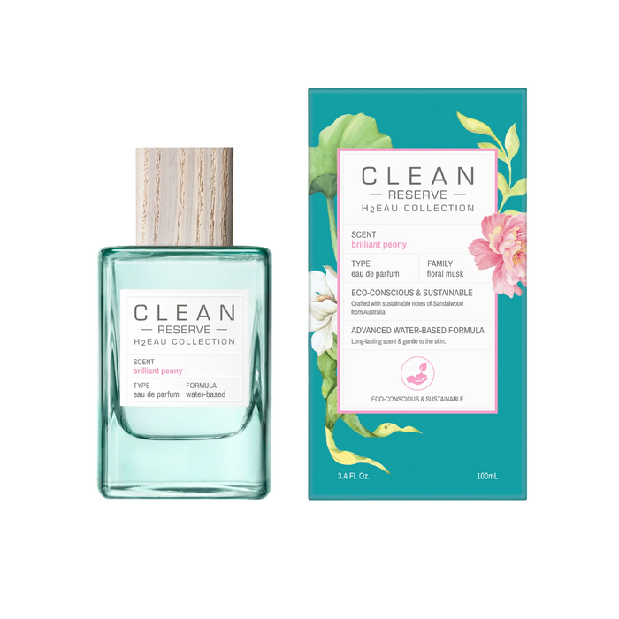 Apă de parfum Clean H2Eau Brilliant Peony, unisex, 100 ml