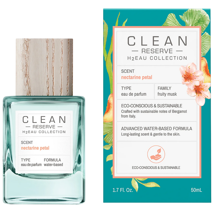 Apă de parfum Clean H2Eau Nectarine Petal, pentru femei, 50 ml