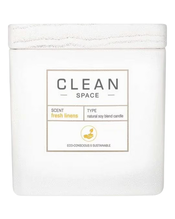 Lumânare parfumată Clean Space Fresh Linens, 227 g