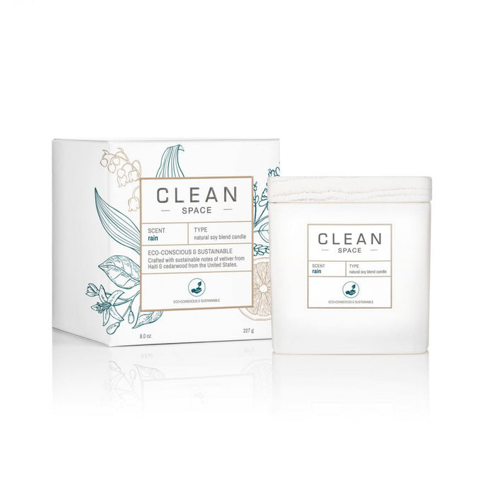 Lumânare parfumată Clean Space Rain, 227 g