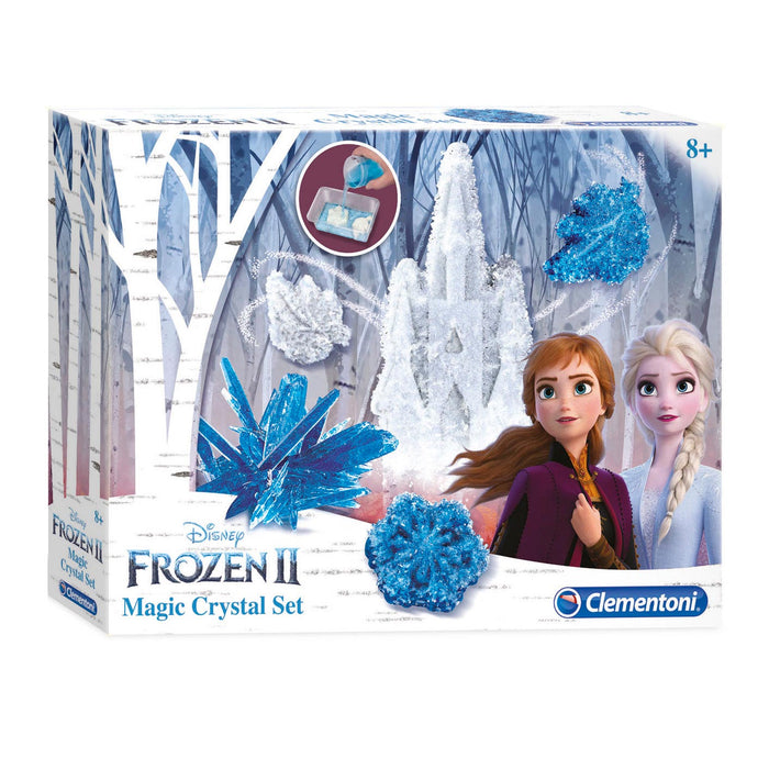 Set creativ Clementoni Frozen II Magic Crystal Set, pentru copii de la 8 ani