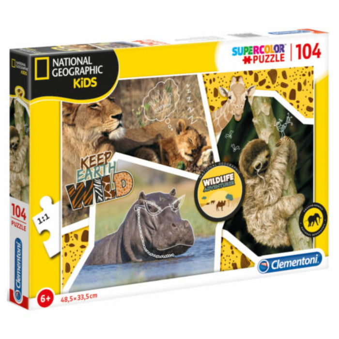 Puzzle Clementoni National Geographic Wild, 104 piese, 6+