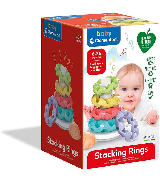 Jucărie de stivuire Clementoni Play For Future Stacking Rings, 6–36 luni