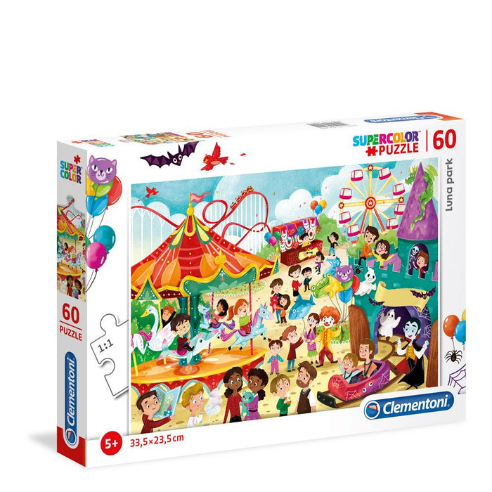 Puzzle Clementoni Supercolor Luna Park, 60 de piese, pentru copii de la 5 ani