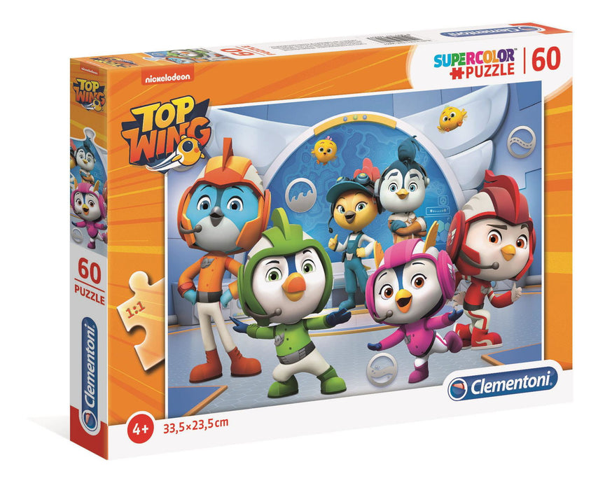Puzzle Clementoni Supercolor Top Wing, 60 de piese, 4+, 33,5 x 23,5 cm