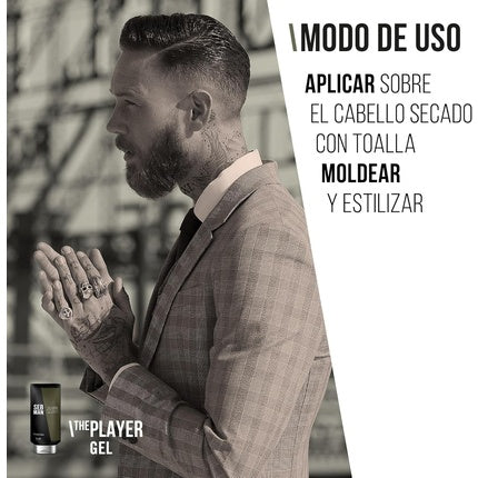 Gel păr, Sebastian Professional, The Player, fixare medie, 150ml