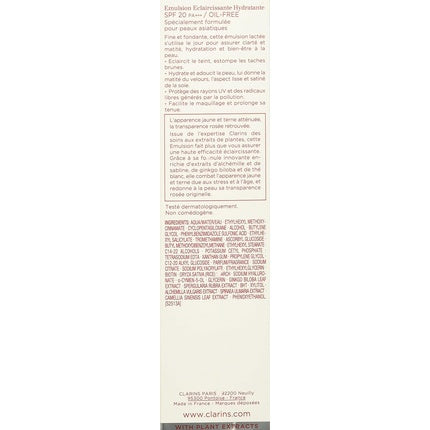 Emulsie Hidratantă, Clarins, SPF20, alb, 75ml