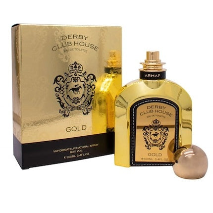 Sterling Parfums Derby Club House Man Gold, Parfum pentru bărbați, 100ml, sticlă aurie, capac rotund