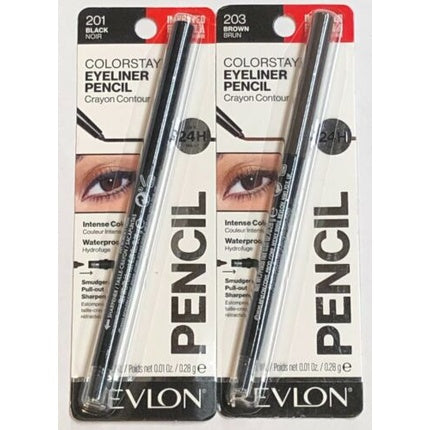 Creion Eyeliner Revlon Colorstay, Culoare Neagră și Brun