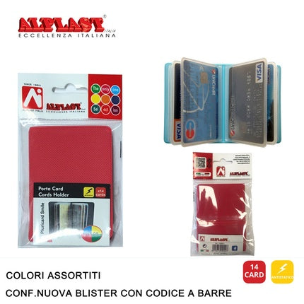 Portcard Alplast Pluricard Smile Pack Of 24, roșu, 14 carduri