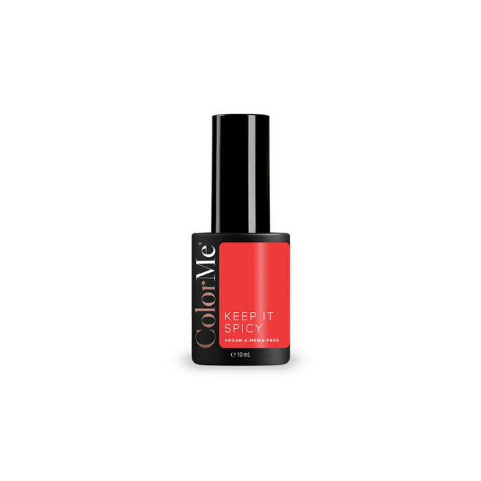 Ojă semipermanentă ColorMe Cosmetics Keep It Spicy, gel, roșie, 10 ml
