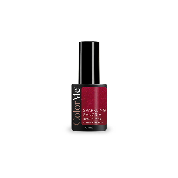 Ojă semipermanentă ColorMe Cosmetics Sparkling Sangria, semitransparentă, 10 ml