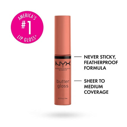 Gloss de buze NYX Professional Makeup Butter Gloss Brown Sugar 0.27 Fl Oz