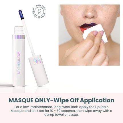 Ruj lichid Wonderskin, Lip Masque, roz