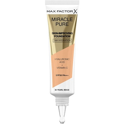 Fond de ten, Max Factor, Miracle Pure, Beige perlat, 30ml