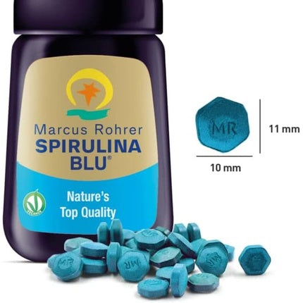 Tablete Spirulina Blu, Marcus Rohrer, 60 bucăți, sticlă maro