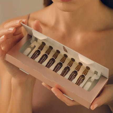 Ampoule Anti-Age, Babe, Multi Defense Age Rescue, 7 buc x 2ml, Efect Regenerator, Culoare Auriu