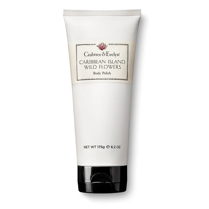 Exfoliant pentru corp Crabtree & Evelyn Caribbean Island Wild Flowers, curățare și exfoliere, 175 g