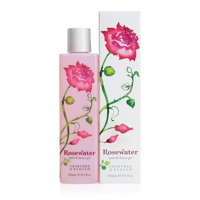 Gel de duș Crabtree & Evelyn Rosewater, pentru toate tipurile de piele, 250 ml