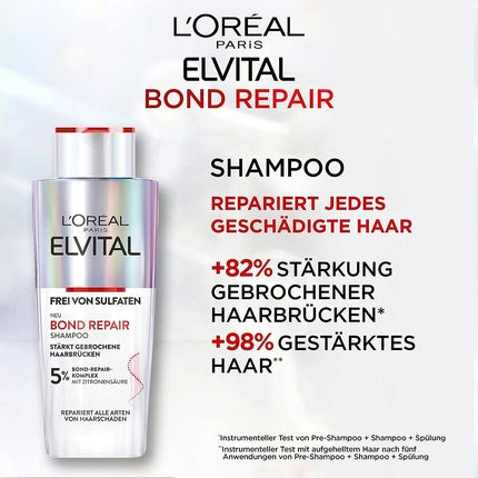 Șampon L'Oréal Paris Elvital Bond Repair, curățare delicată, 200ml