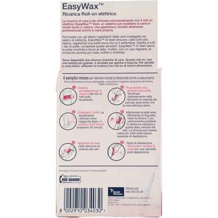 Ceară Depilatoare, Veet EasyWax, roll-on, roz