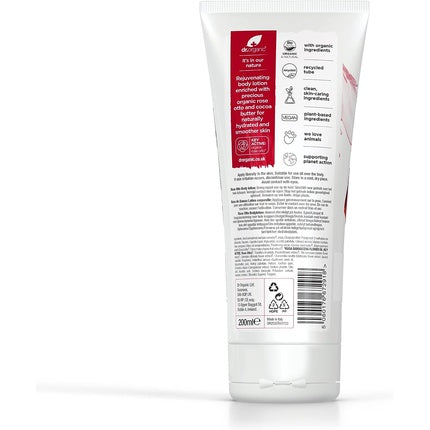 Loțiune Corp, Dr Organic, Rose Otto, 200 ml, Natural, Organic