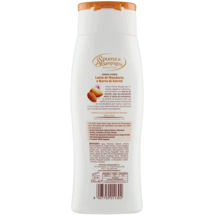 Cremă de corp Spuma Di Sciampagna, Migdale și Karite, 250ml