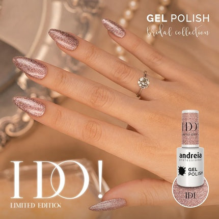 Gel Lac, Andreia, I DO, roz, glitter